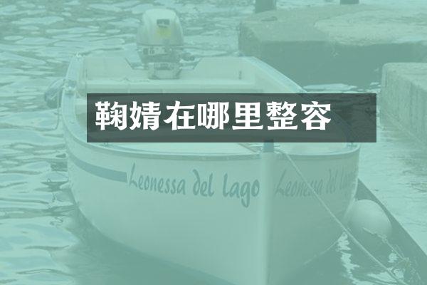 鞠婧祎在哪里整容