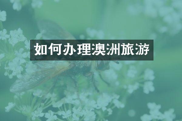 如何办理澳洲旅游