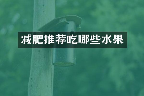 减肥推荐吃哪些水果