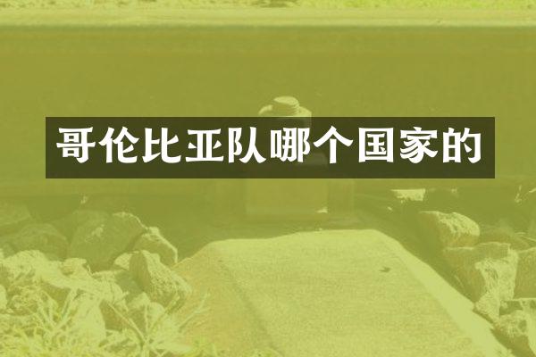 哥伦比亚队哪个国家的