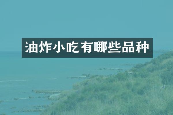 油炸小吃有哪些品种