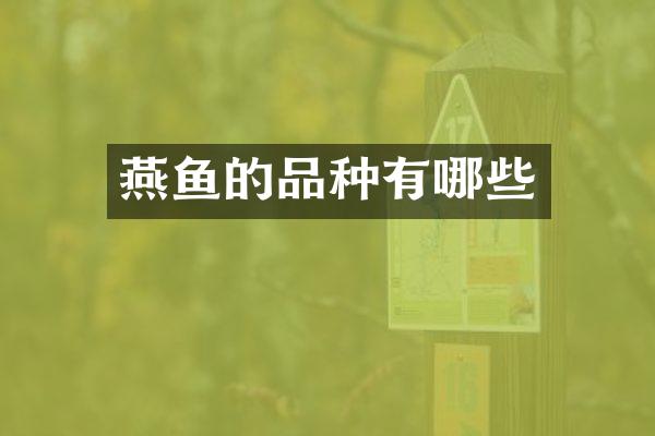燕鱼的品种有哪些