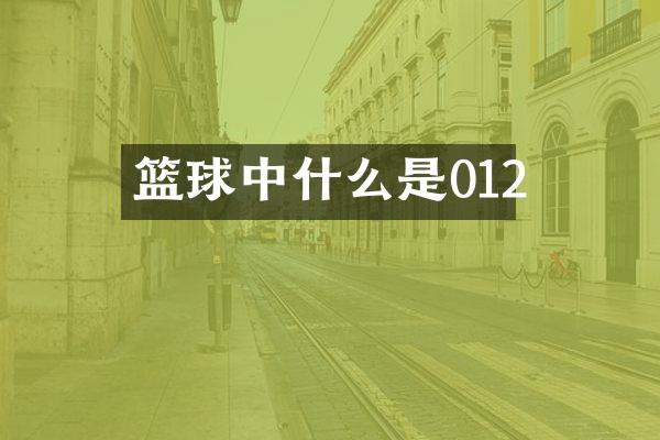 篮球中什么是012