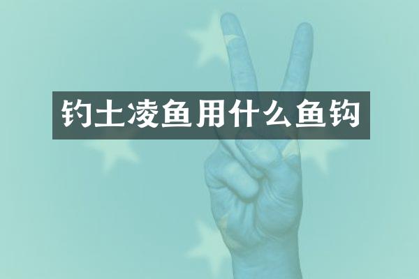 钓土凌鱼用什么鱼钩