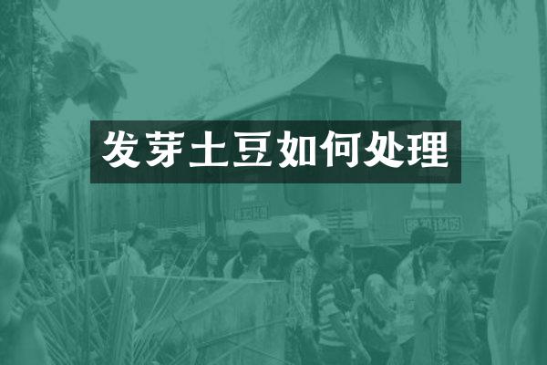发芽土豆如何处理