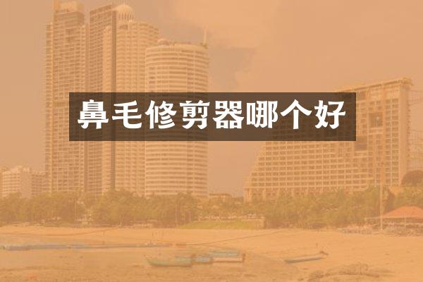 鼻毛修剪器哪个好