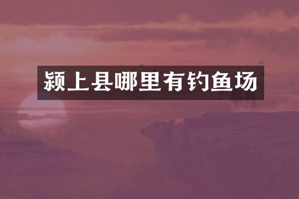 颍上县哪里有钓鱼场