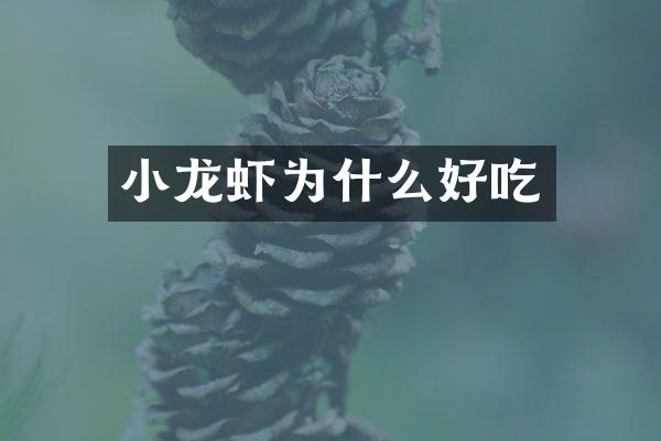 小龙虾为什么好吃