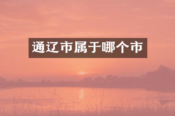 通辽市属于哪个市