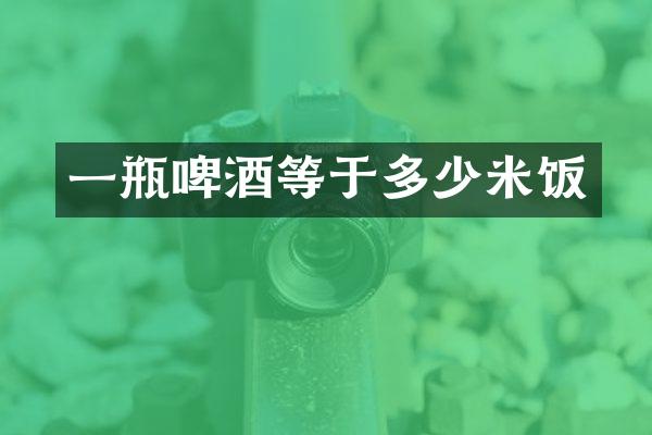 一瓶啤酒等于多少米饭