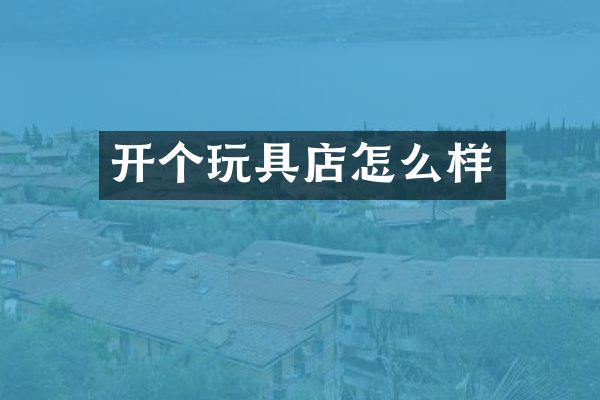 开个玩具店怎么样