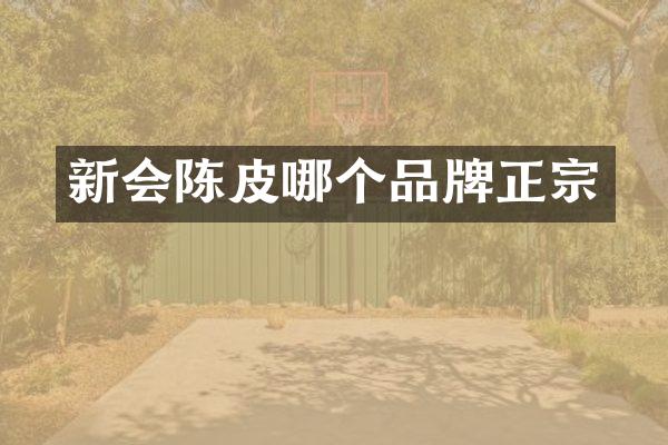 新会陈皮哪个品牌正宗