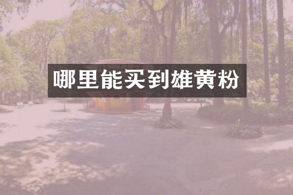 哪里能买到雄黄粉