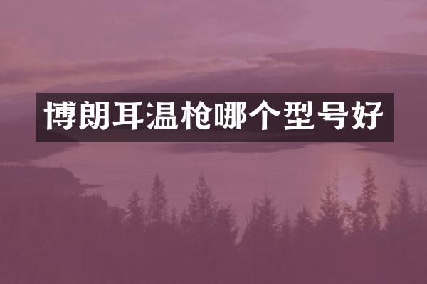 博朗耳温枪哪个型号好