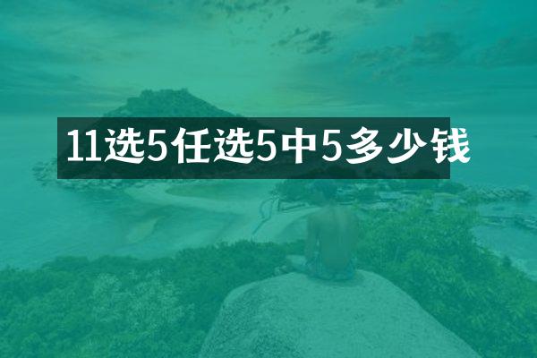 11选5任选5中5多少钱