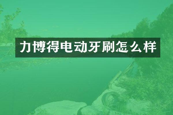 力博得电动牙刷怎么样