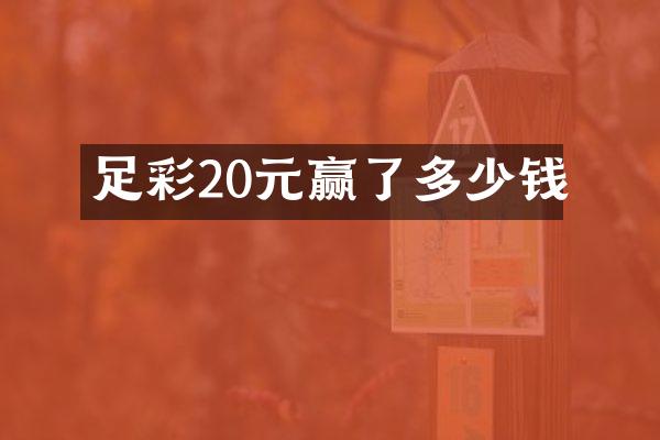 足彩20元赢了多少钱