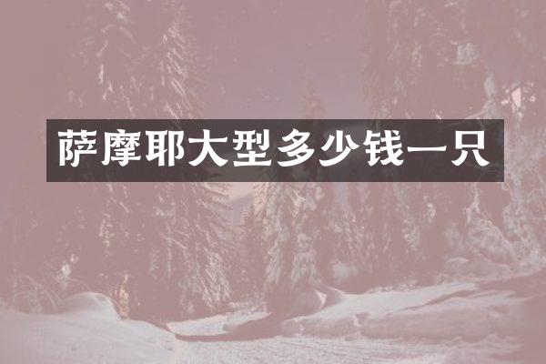 萨摩耶大型多少钱一只