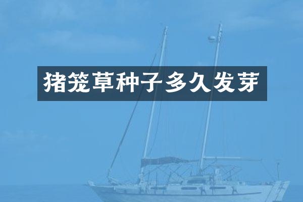 猪笼草种子多久发芽