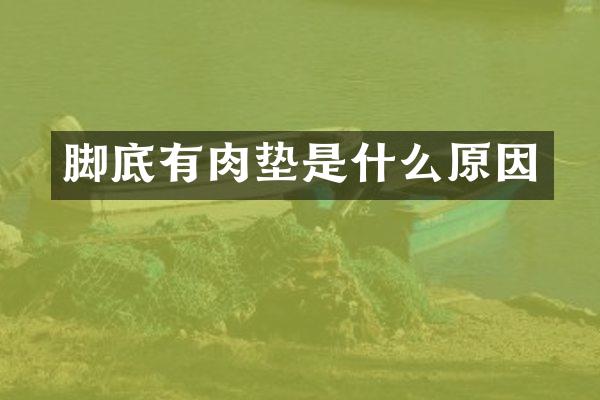 脚底有肉垫是什么原因