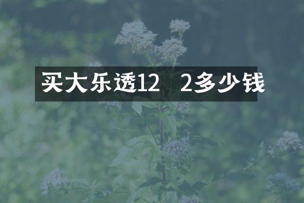 买大乐透12  2多少钱