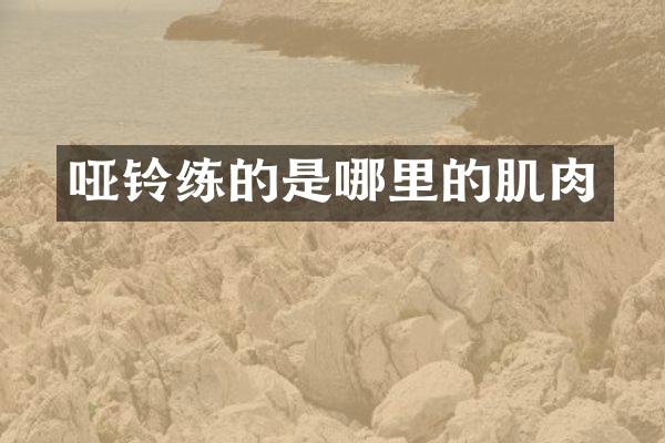 哑铃练的是哪里的肌肉