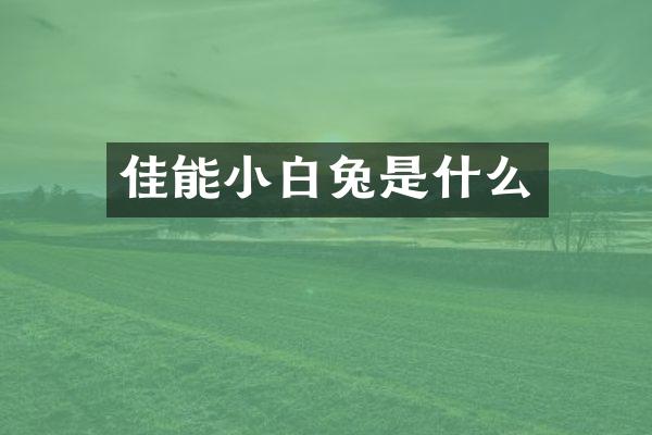 佳能小白兔是什么