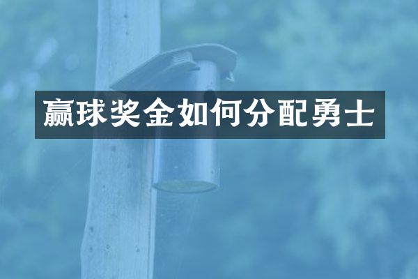赢球奖金如何分配勇士