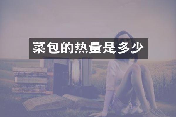 菜包的热量是多少