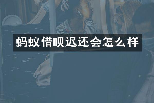 蚂蚁借呗迟还会怎么样