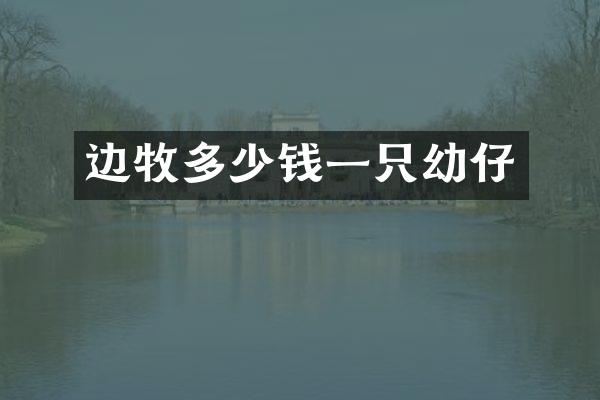 边牧多少钱一只幼仔