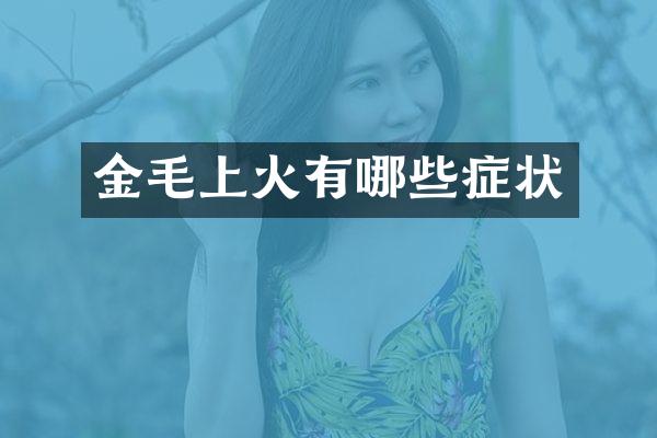 金毛上火有哪些症状