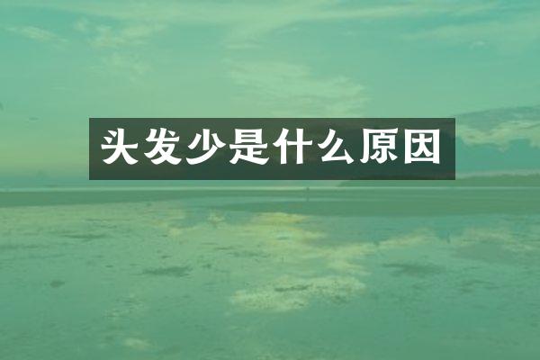 头发少是什么原因