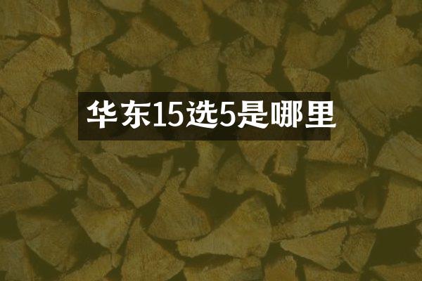 华东15选5是哪里