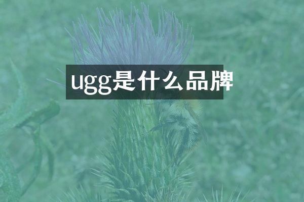 ugg是什么品牌