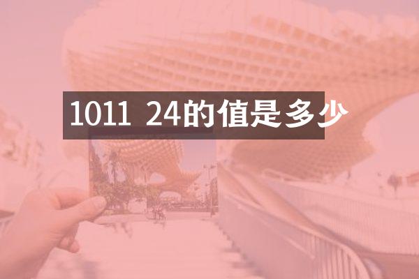 1011 24的值是多少