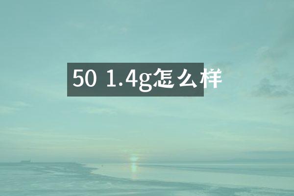 50 1.4g怎么样