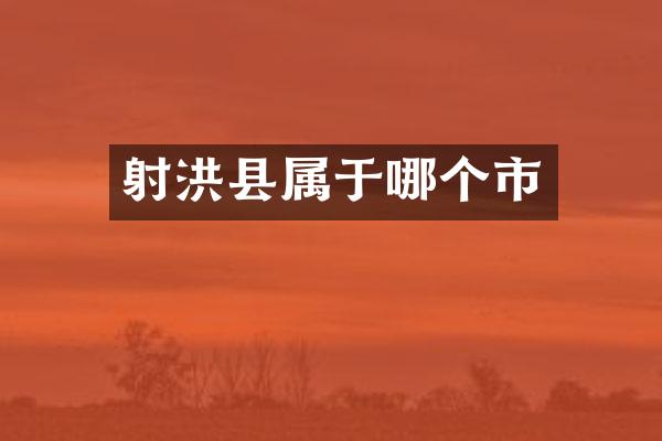 射洪县属于哪个市