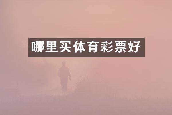 哪里买体育彩票好