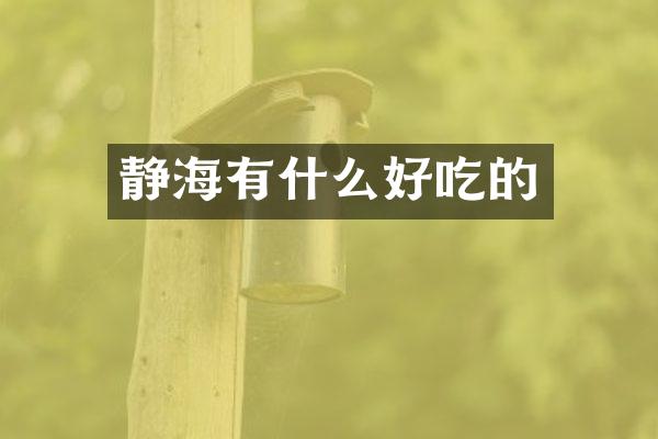 静海有什么好吃的