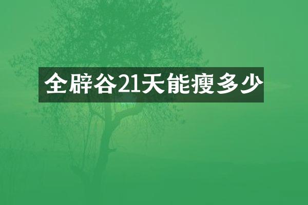 全辟谷21天能瘦多少