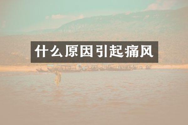 什么原因引起痛风