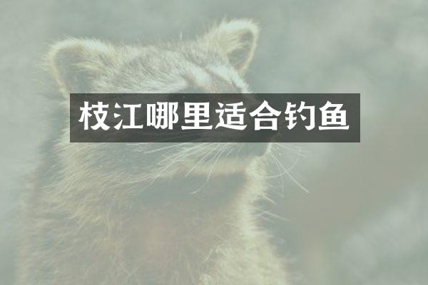 枝江哪里适合钓鱼