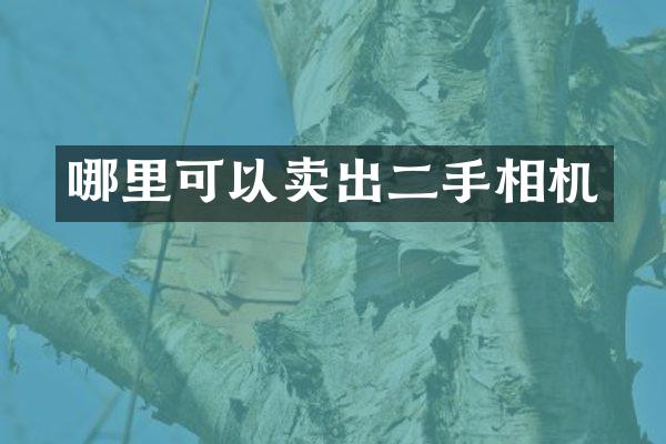 哪里可以卖出二手相机