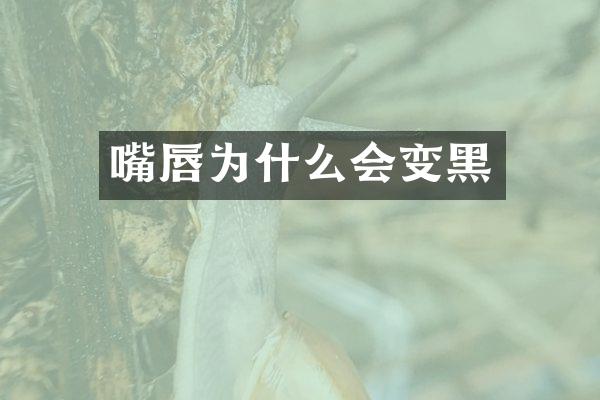 嘴唇为什么会变黑