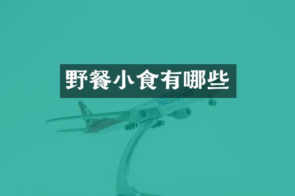 野餐小食有哪些