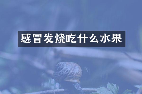 感冒发烧吃什么水果