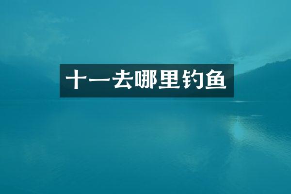 十一去哪里钓鱼