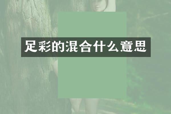 的混合什么意思