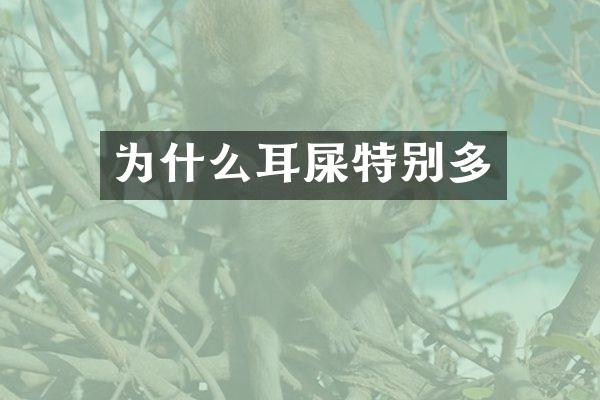 为什么耳屎特别多